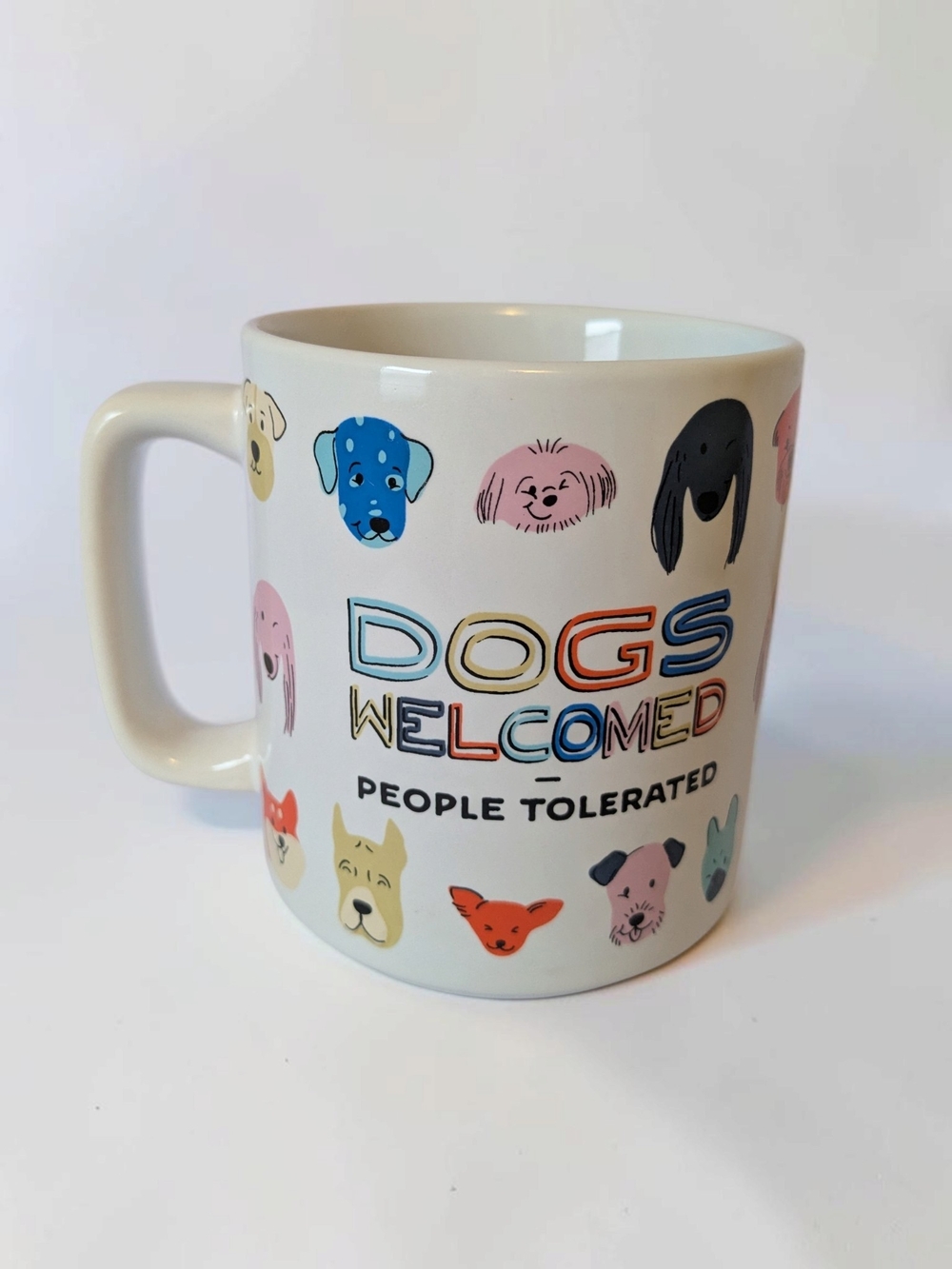 Red Shed Gifts "Dogs Welcomed People Tolerated" Novelty Coffee Mug Dog Lovers